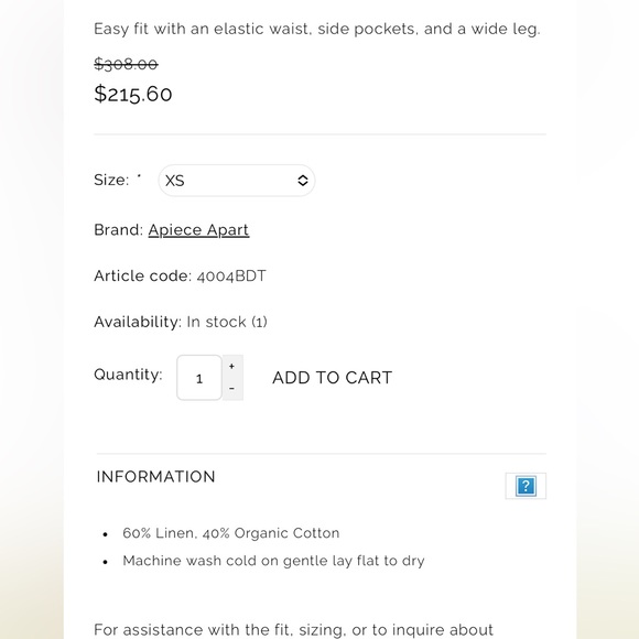 A piece apart 
SON VIDA PANT CREAM - Picture 6 of 8